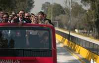 El jefe de Gobierno, Marcelo Ebrard Casaubon, recorrió las obras de repavimentado de Circuito Interior y el puente de Churubusco y México-Coyoacán