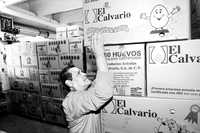 Venta de huevo al mayoreo en la Central de Abasto de la ciudad de México; imagen de archivo