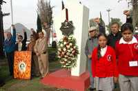 Momento del acto en memoria del profesor Núñez Acosta