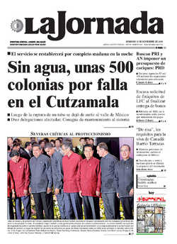 Portada de 2009/11/15. Seleccione para ir a esta edición.